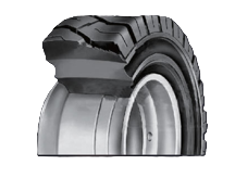 Solid pneumatic tires